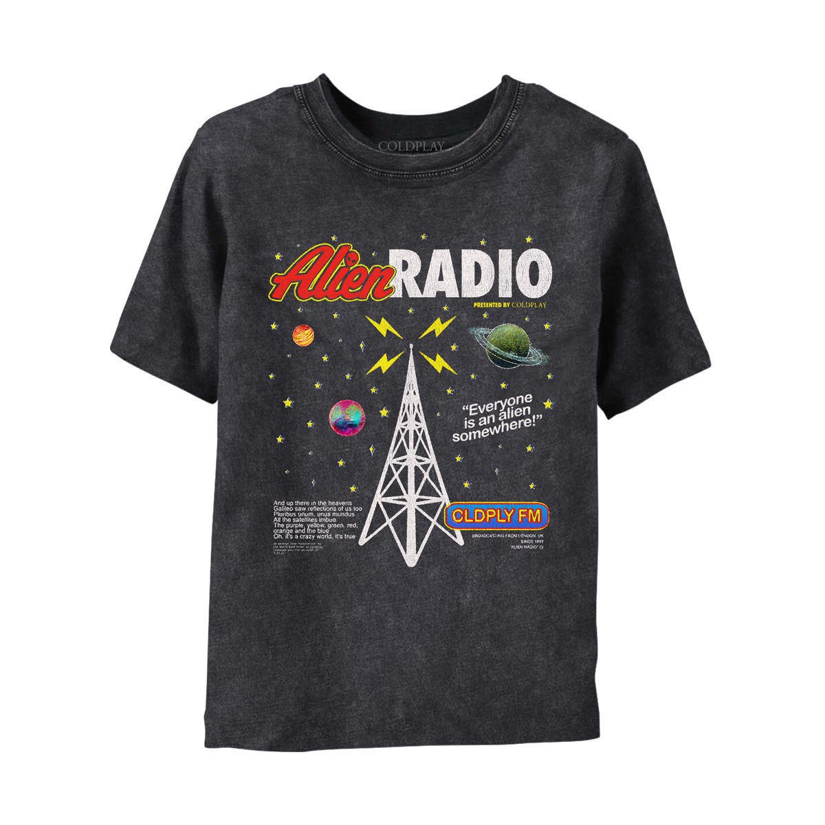 Alien Radio Music Of The Spheres World Tour 2023 Kids Tee 2023