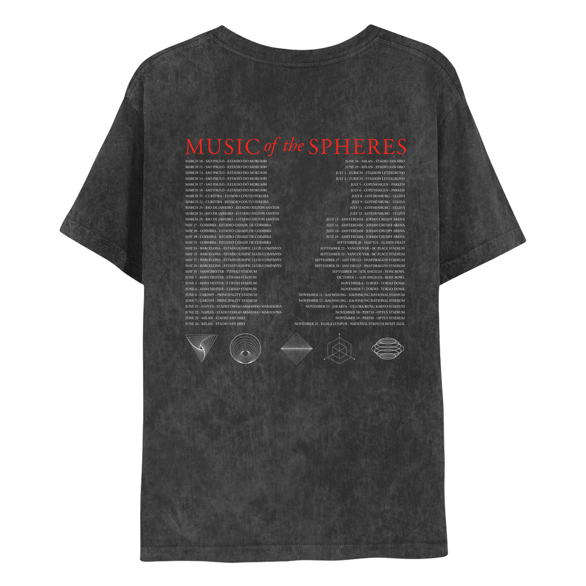 Alien Radio Music Of The Spheres World Tour 2023 Adult Tee 2023