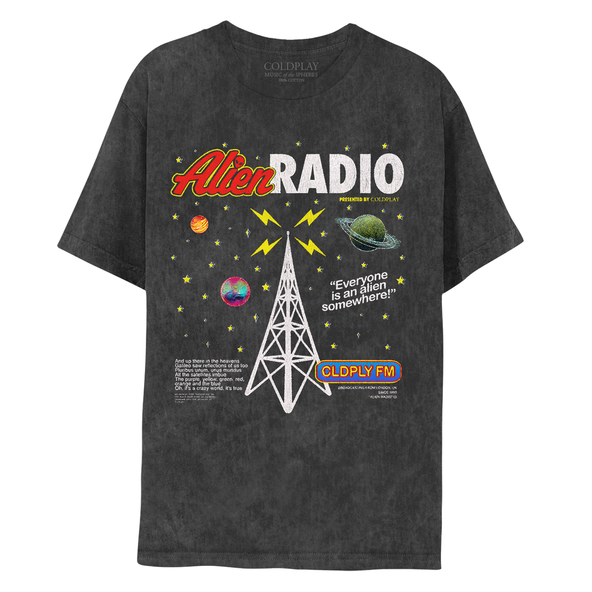 Alien Radio Music Of The Spheres World Tour 2023 Adult Tee 2023