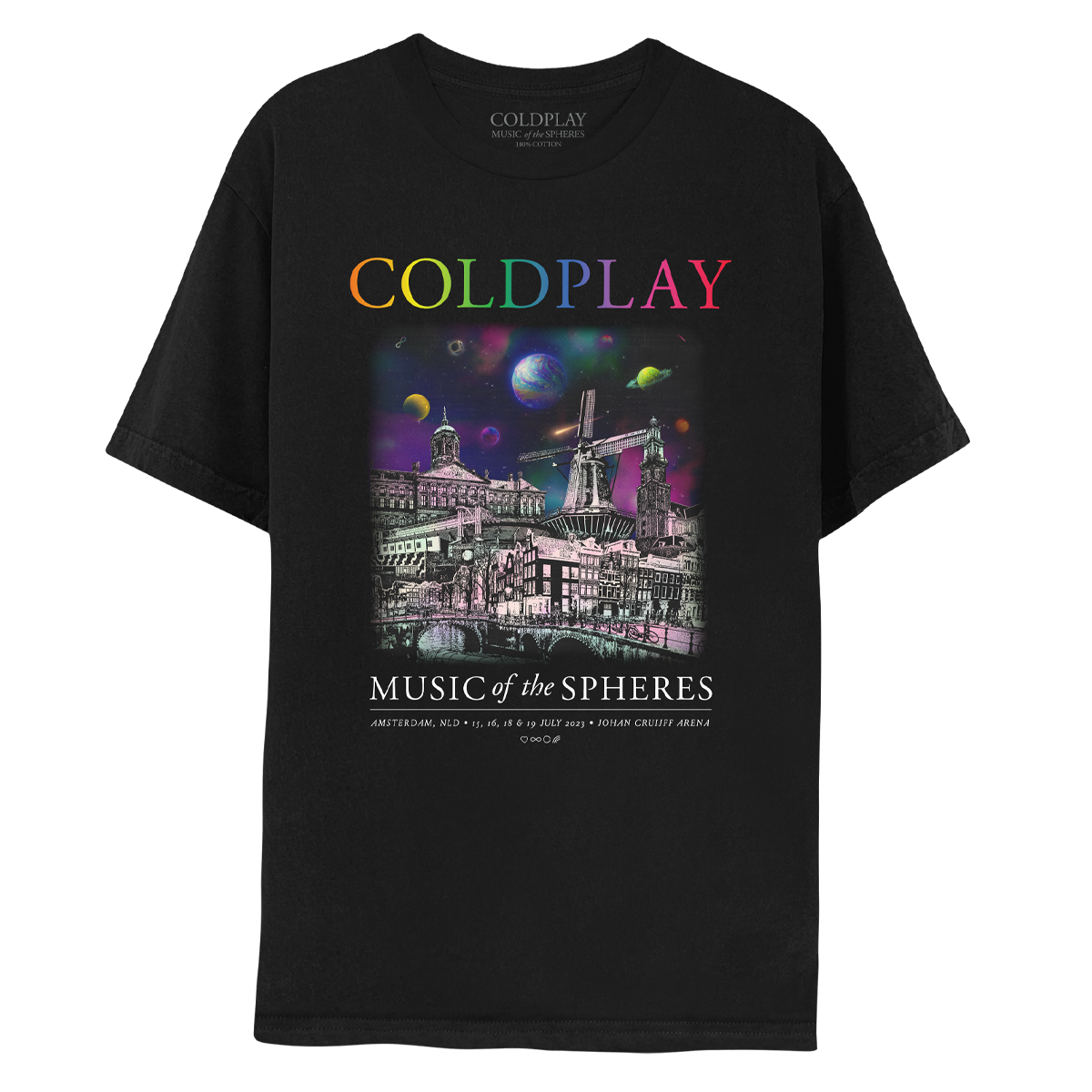 AMSTERDAM JULY 2023 MUSIC OF THE SPHERES TOUR TEE - Limited Edition