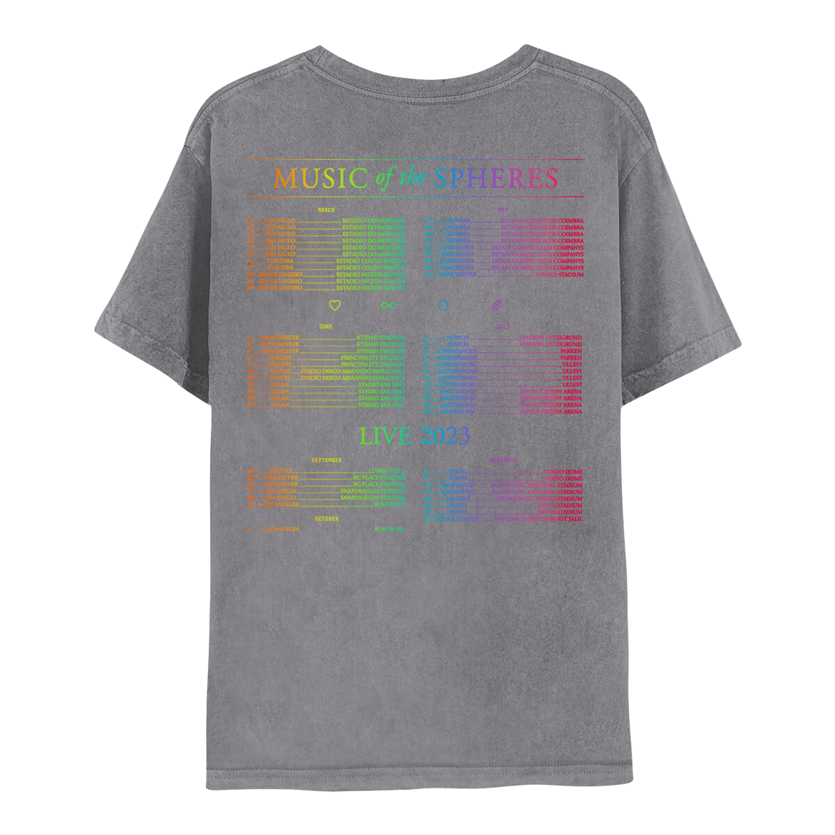 Music Of The Spheres World Tour 2023 Tee