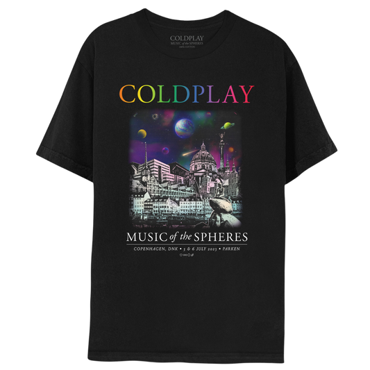 COPENHAGEN JULY 2023 MUSIC OF THE SPHERES TOUR TEE - Limited Edition