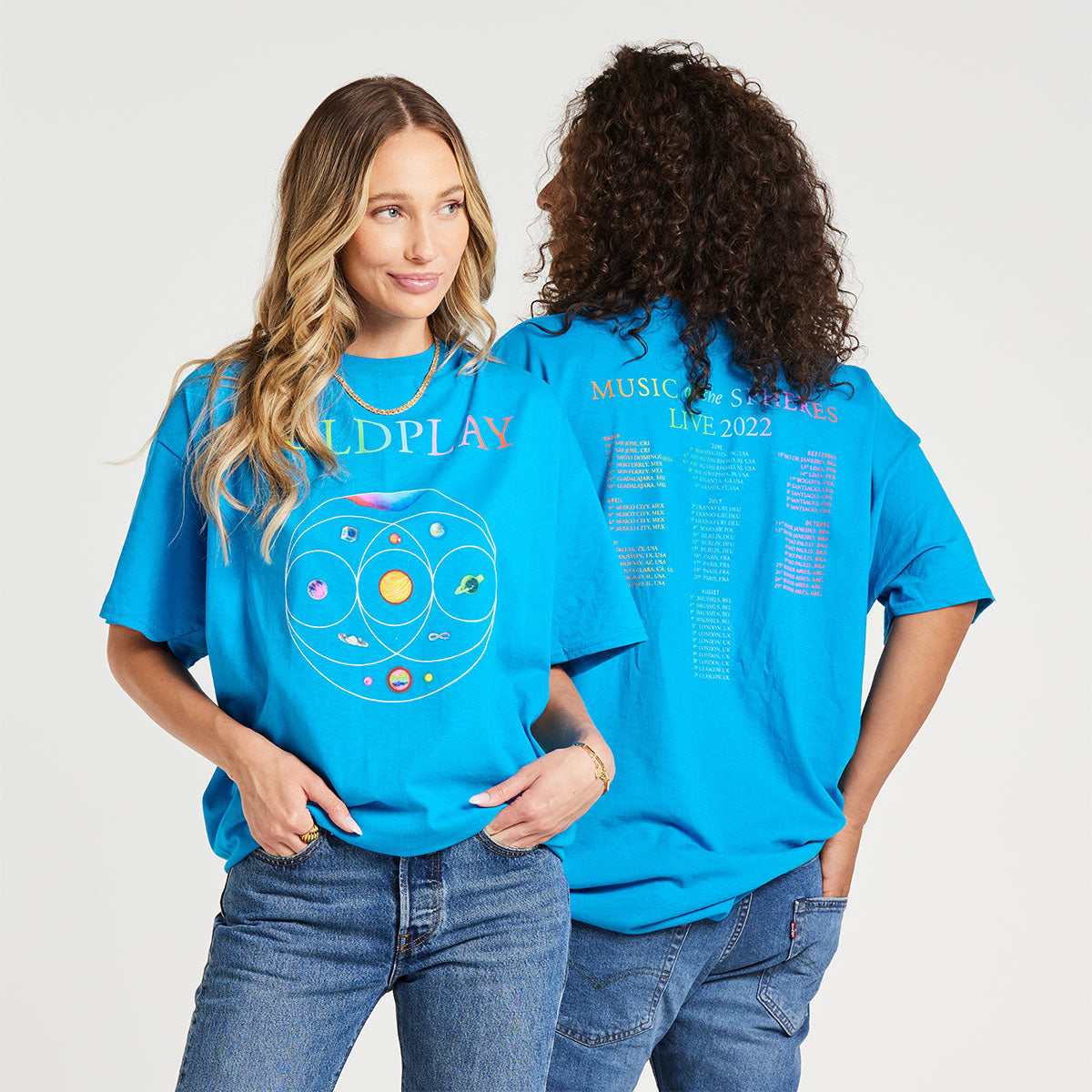 MUSIC OF THE SPHERES SAPPHIRE WORLD TOUR 2022 TEE