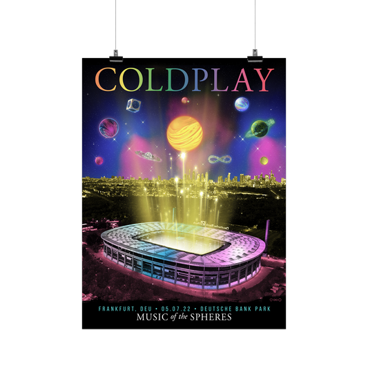 Frankfurt Jul 5 Music Of The Spheres Tour Poster - Limited Edition