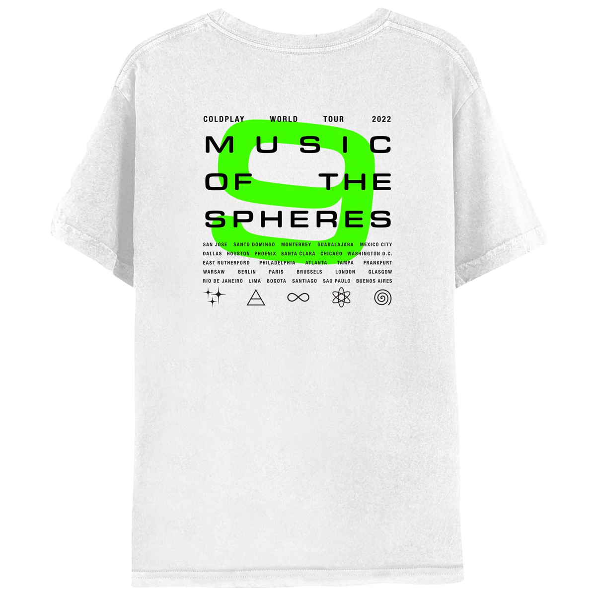 World Tour 2022 9 White Tee