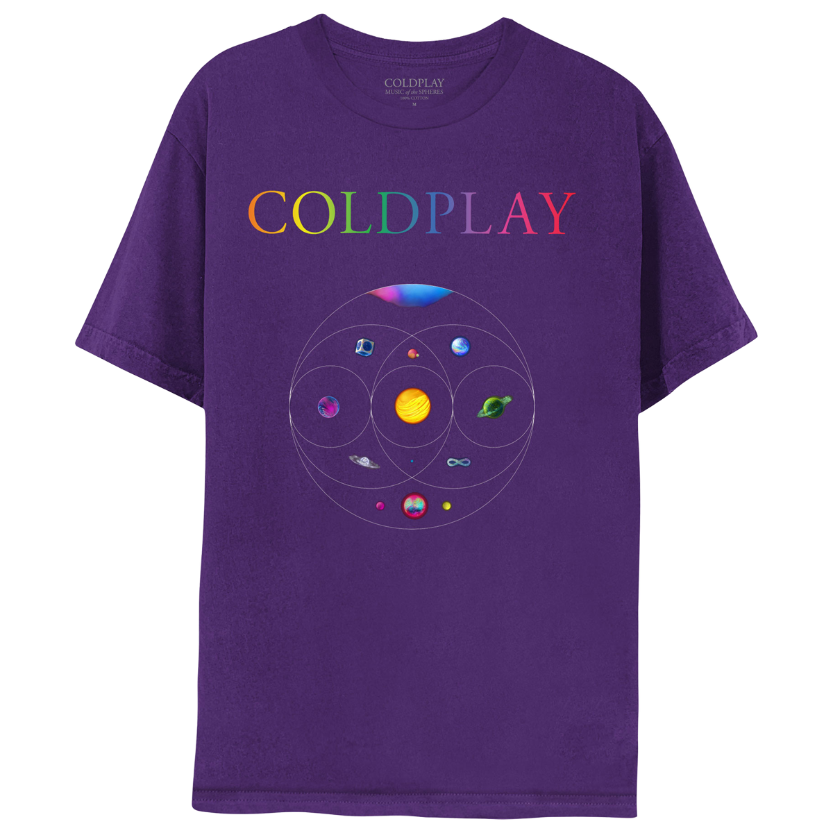 MUSIC OF THE SPHERES PURPLE WORLD TOUR 2022 TEE